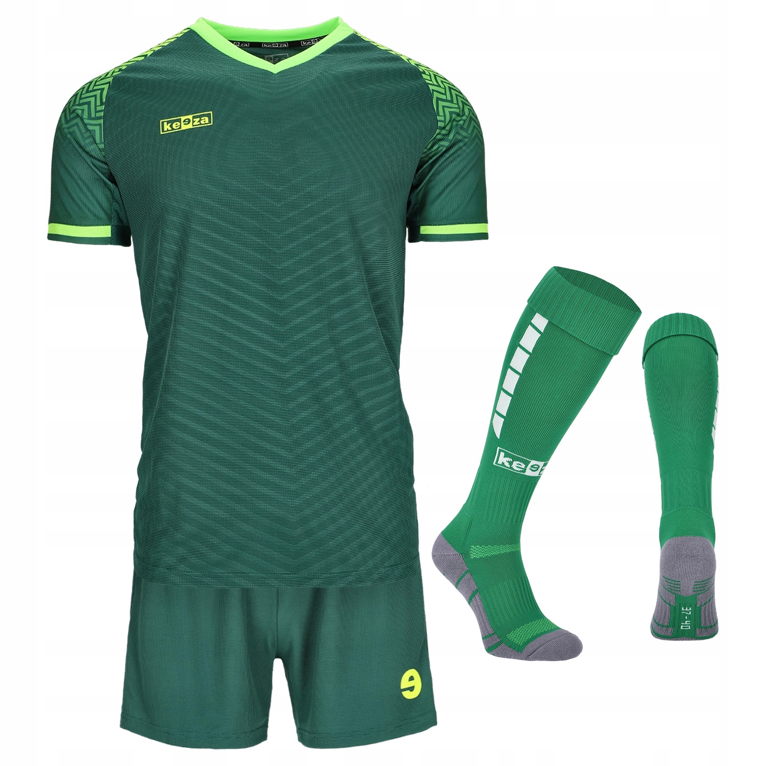 Komplet piłkarski, sportowy Keeza Bergona zielona 130-140