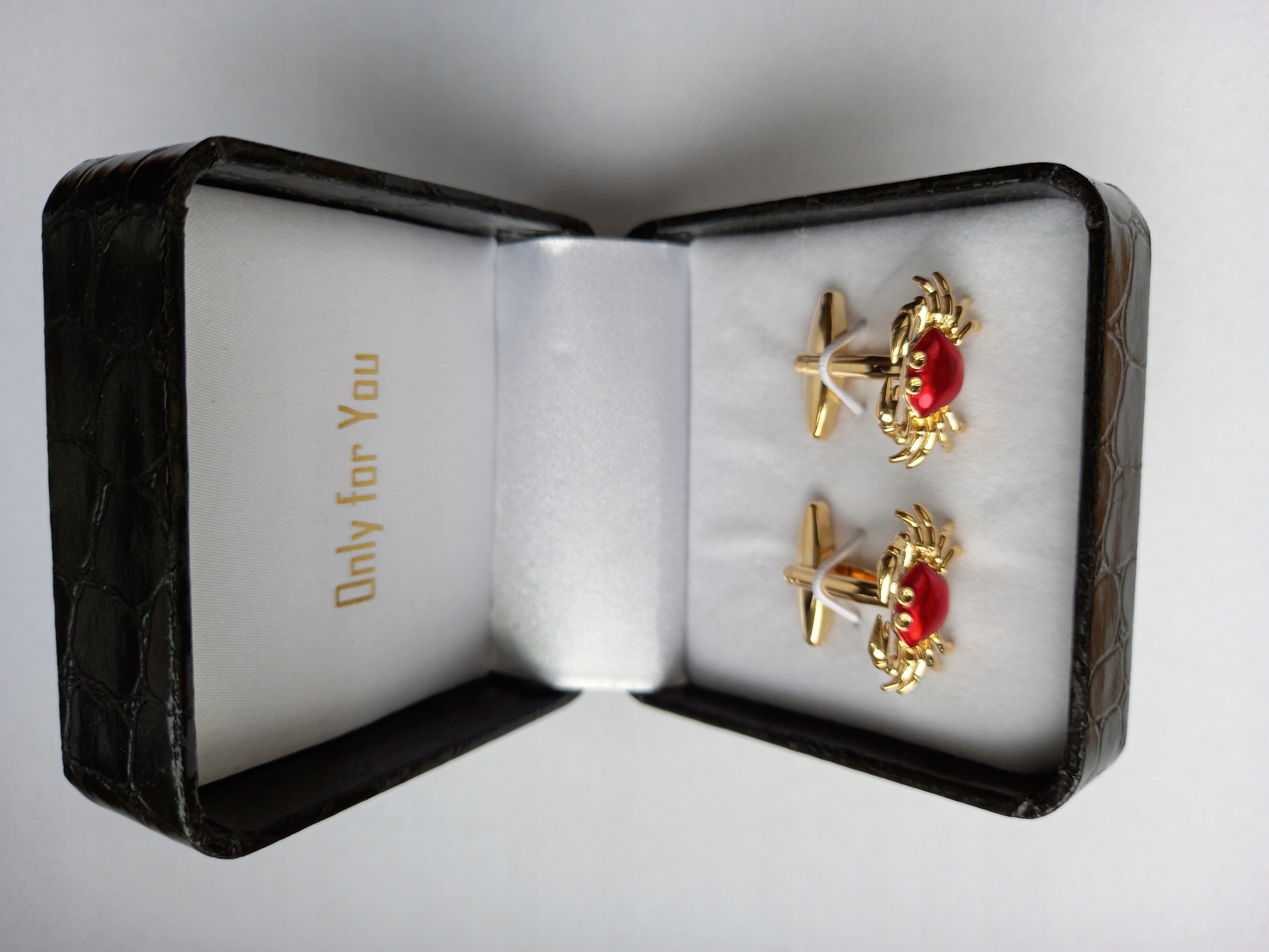 Manžetové knoflíčky na košili Exciting, zlatý krab