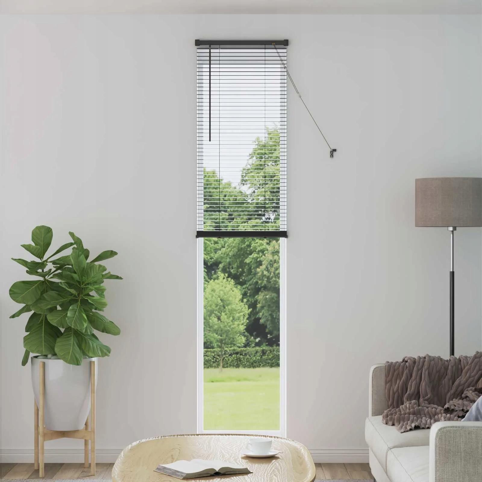 vidaXL Venet školní žaluzie Nastavitelná Stříbrně šedá 213 x 60 cm Pvc