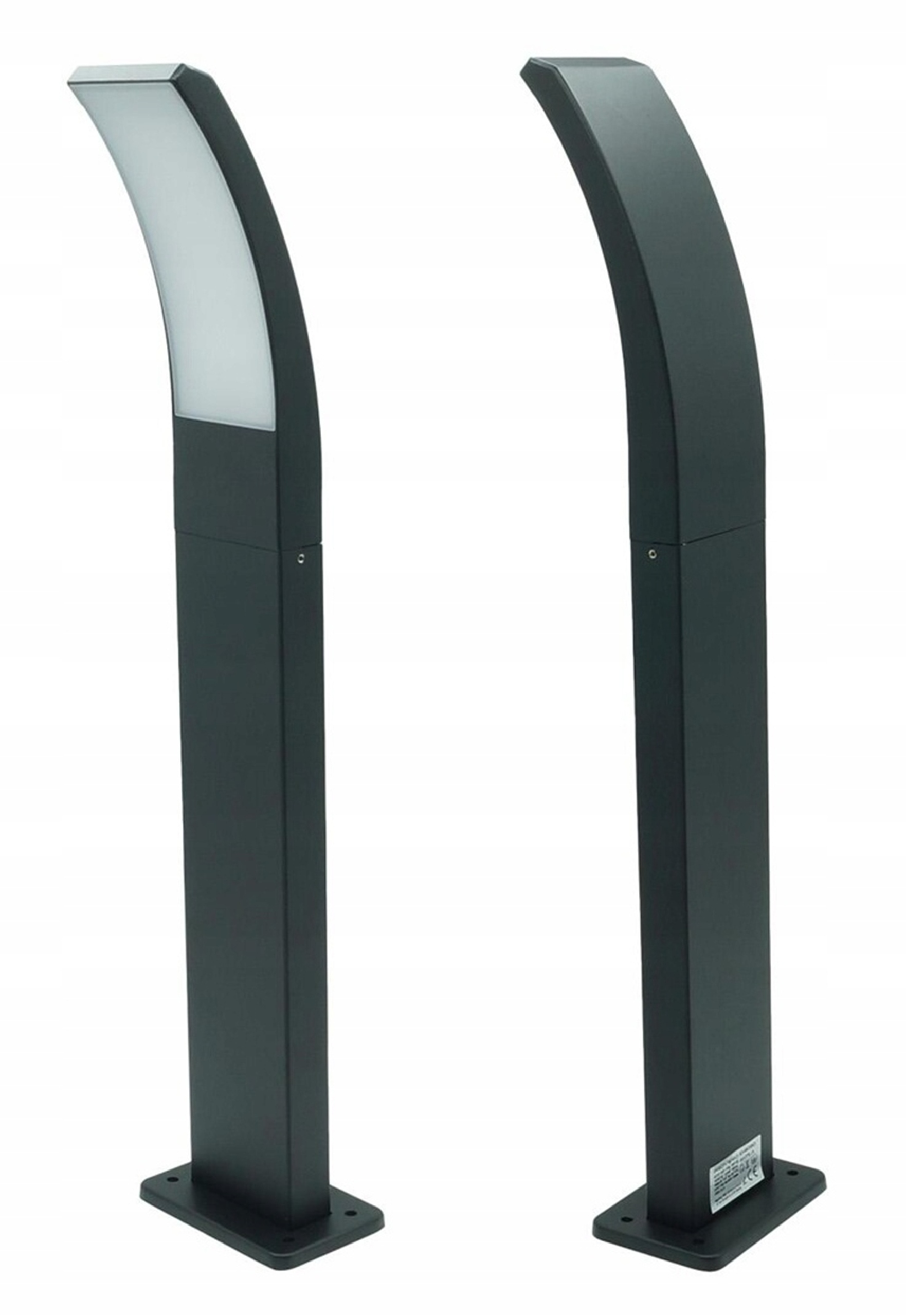 Lampa Led Ogrodowa Słupek Stojący 60cm Zewnętrzna Aluminiowa 10W Czarna