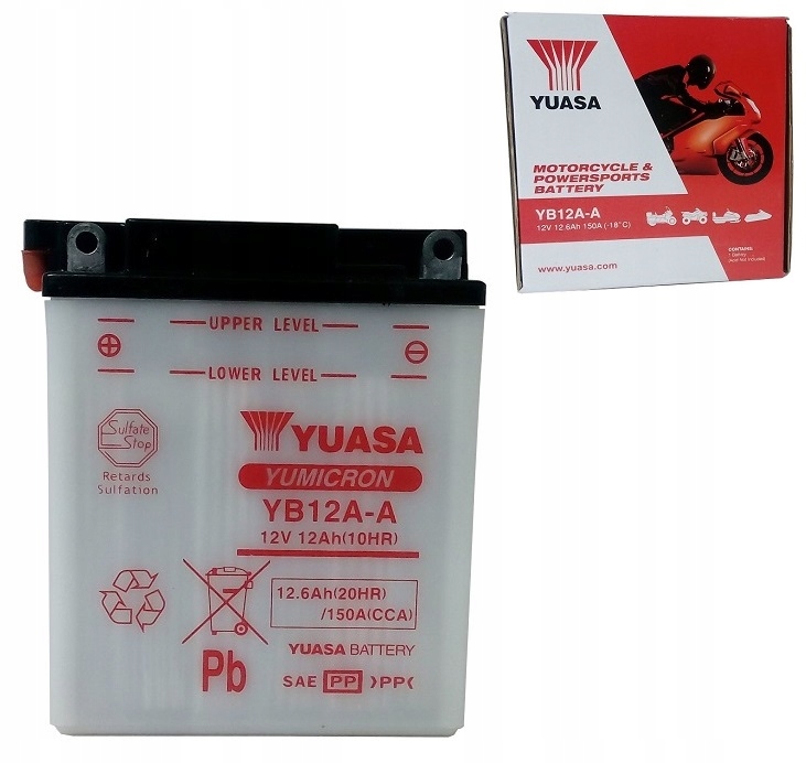 

Akumulator Yuasa YB12A-A 12V 12AH 150A