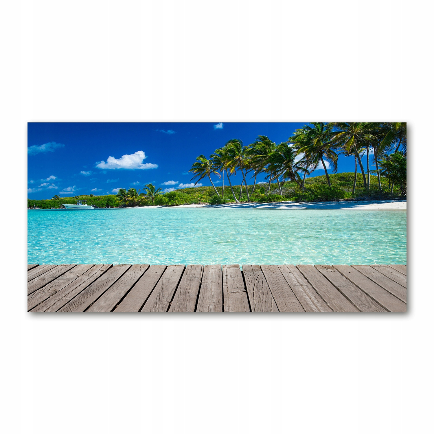 

Foto obraz szkło akryl Tropikalna plaża 120X60 cm