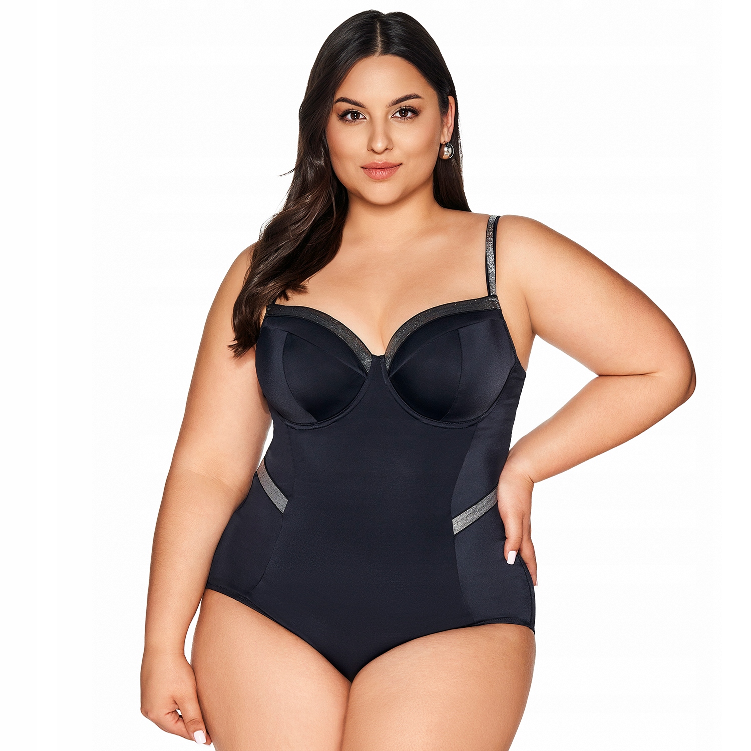 Ava SKJ-63 černá Jednodílné plavky 85E