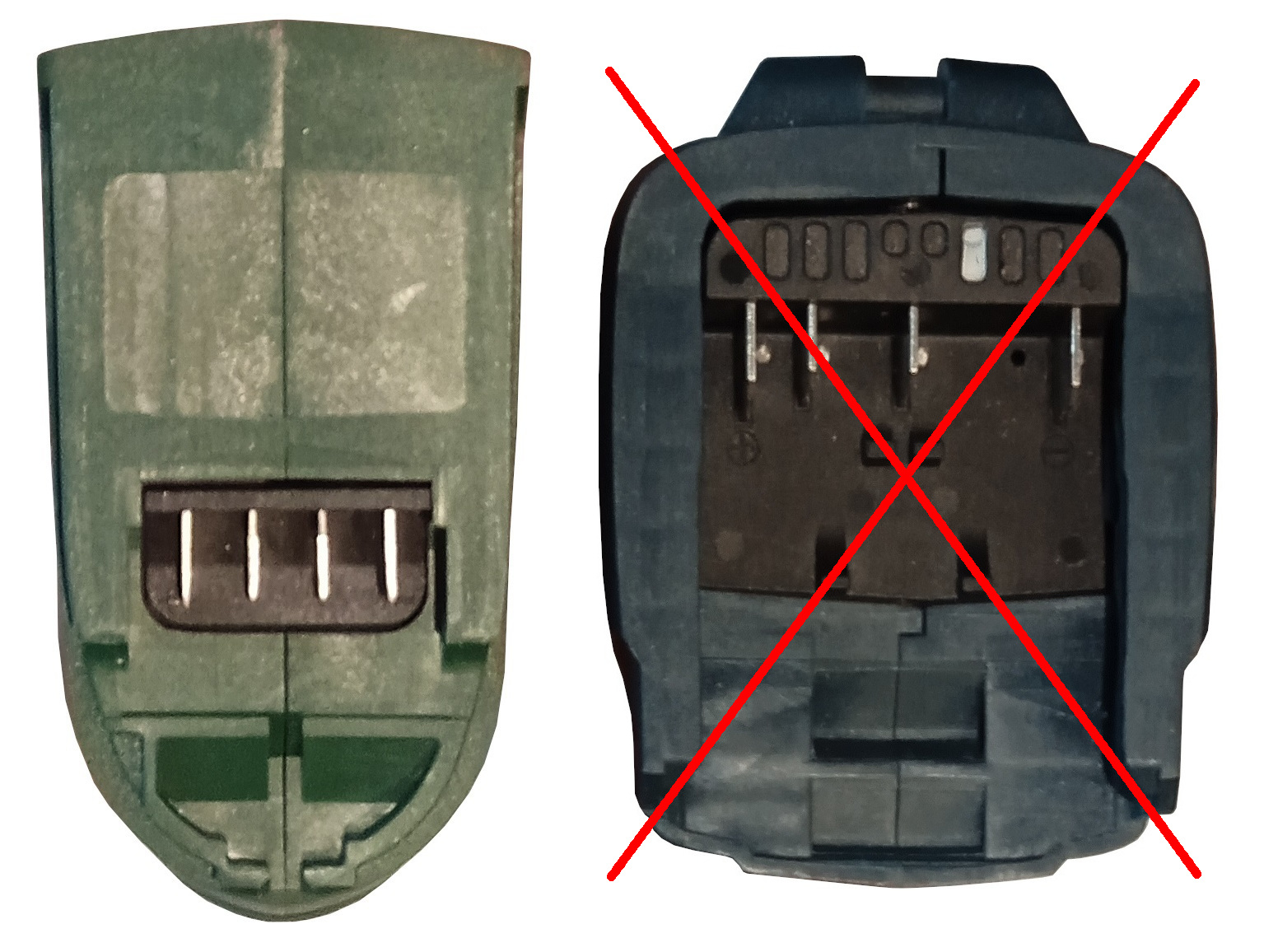 Adapter bat. Parkside X20V do Bosch Power For All Rodzaj przejściówka