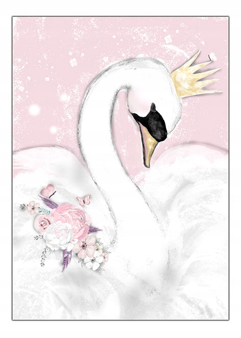 

1 szt łabędź plakat plakaty a3