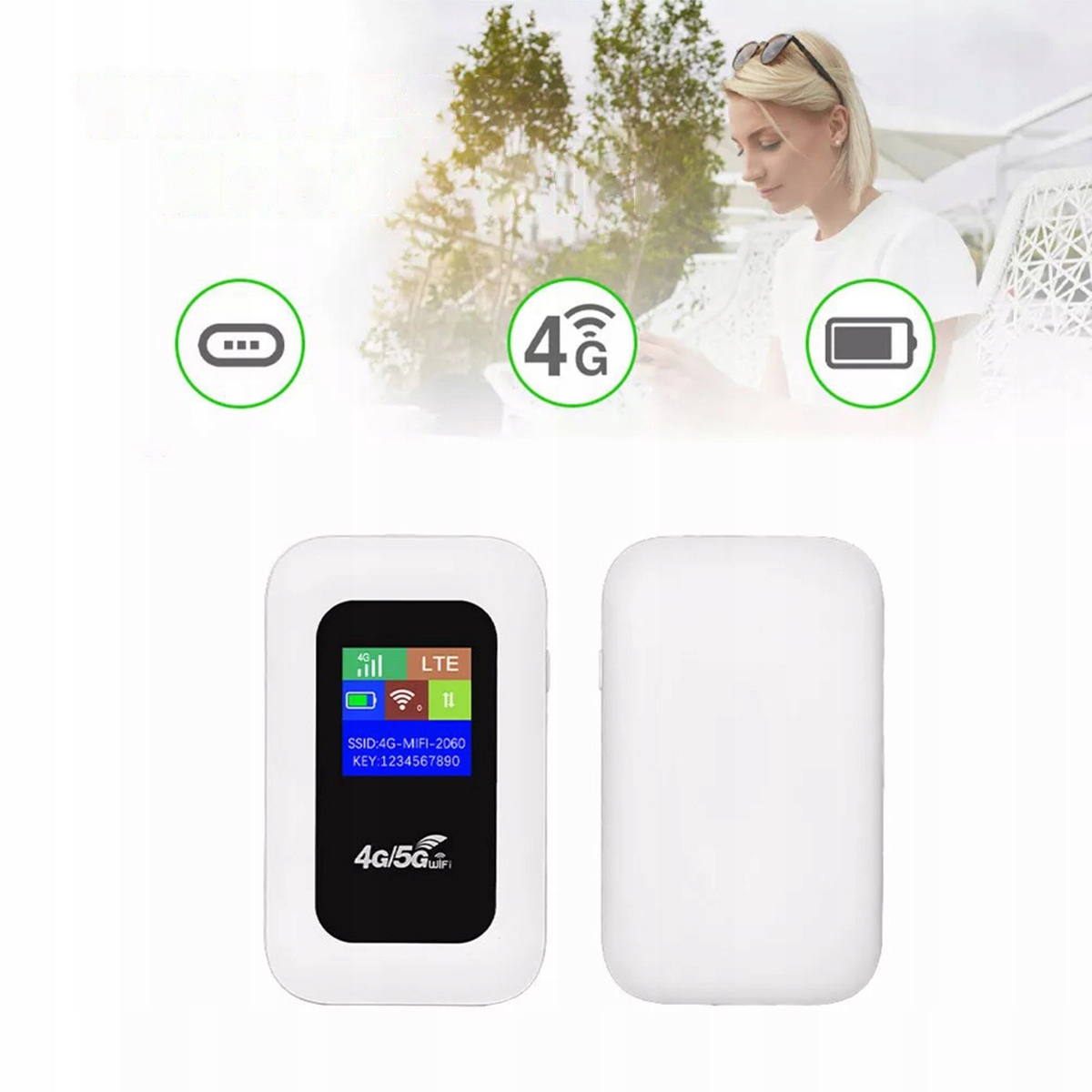 Mobilny przenośny Router Internet Mobilny 4G Lte Tft-lcd Eu