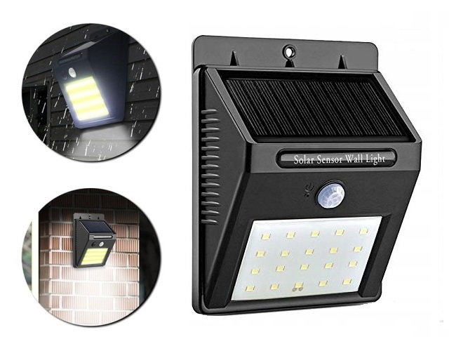 LAMPA SOLARNA 20LED Z CZUJNIKIEM ZMIERZCHU I RUCHU EAN (GTIN) 5905679080979