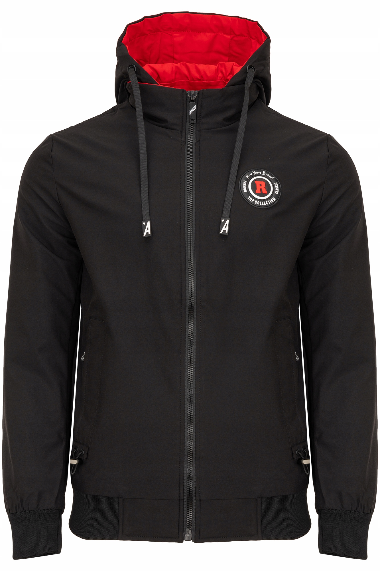 Pánská Černá Přechodová Bunda Švédský Stojáček Stahovací Kapsy: XXL