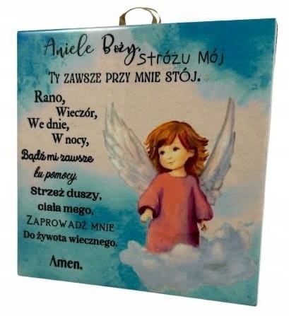OBRAZEK KAFELEK - ANIOŁEK "ANIELE BOŻY.. Marka inna