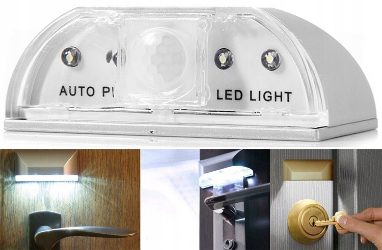 

Lampa led z czujnikiem ruchu podświetlenie zamka