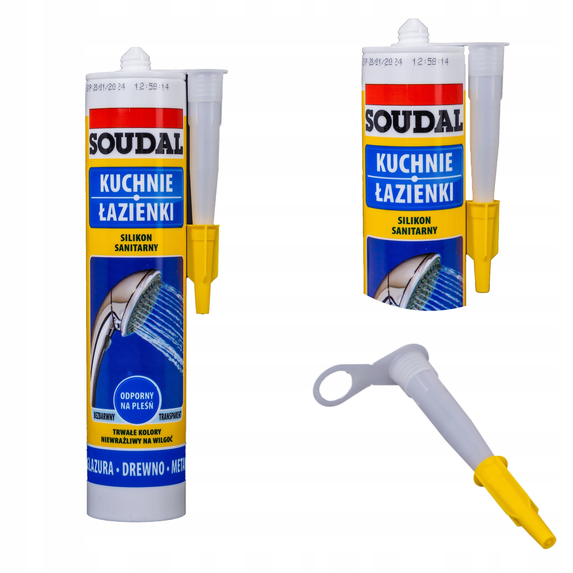 

Soudal sanitarny silikon bezbarwny uszczelniający