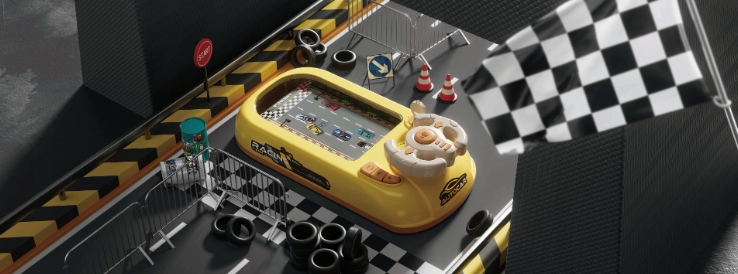 WYŚCIGI GRA KIEROWNICA INTERAKTYWNA MÓWIĄCA PL SYMULATOR JAZDY Marka inna