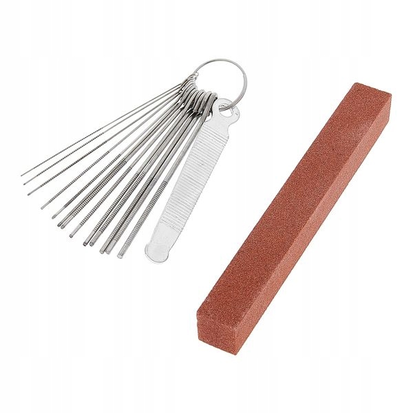 Pilniki do siodełka gitary Harley Benton Nut File Set