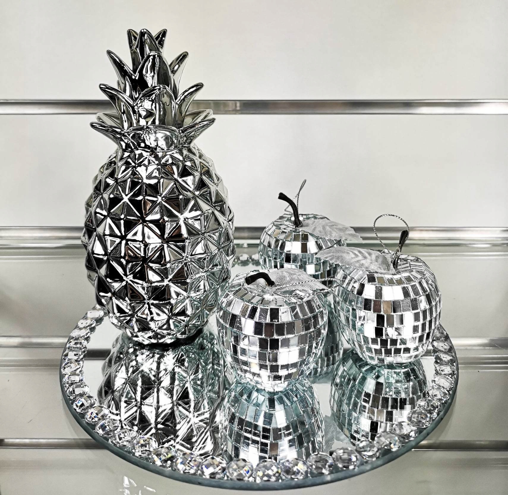 

Zestaw glamour taca jabłka ananas pojemnik