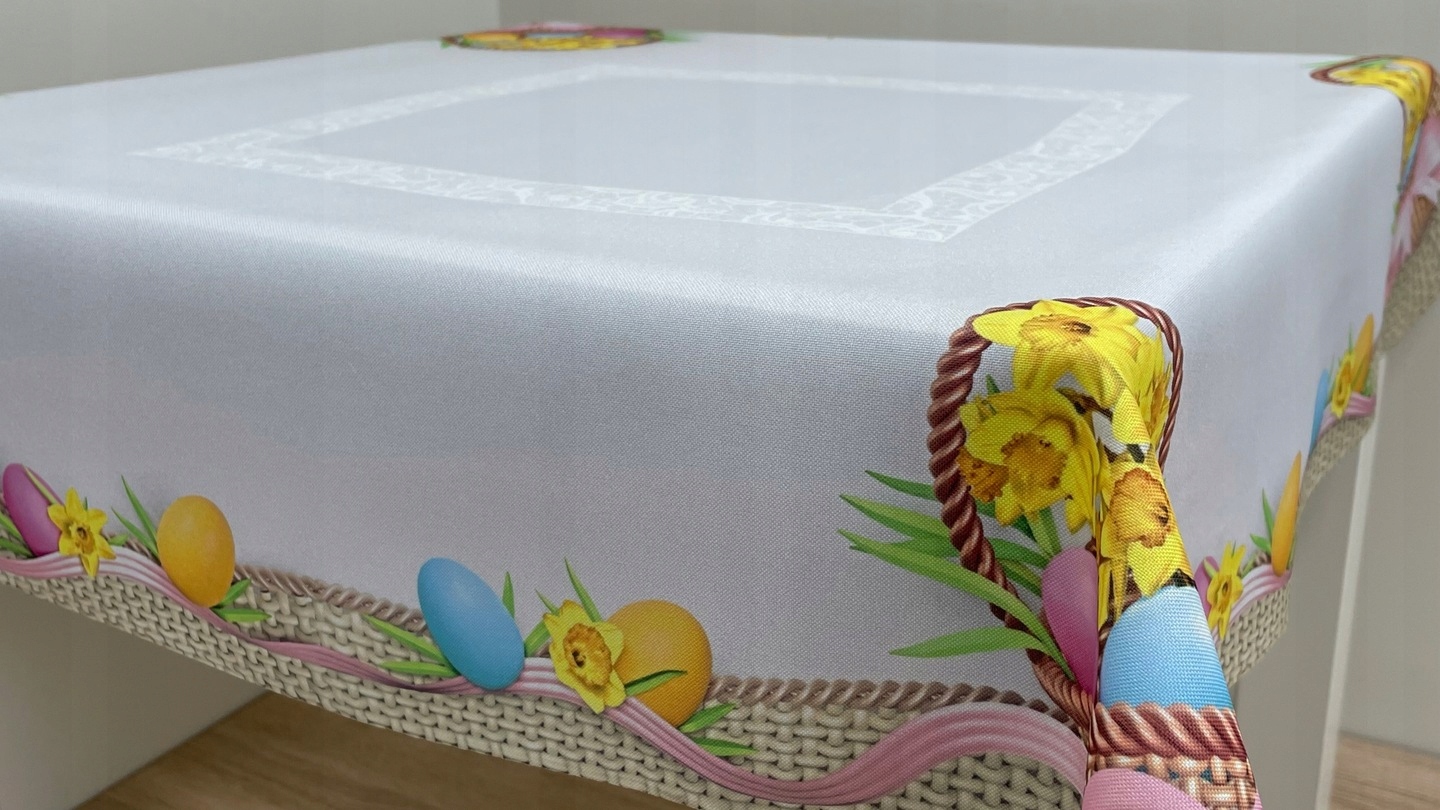 OBRUS WIELKANOCNY WIELKANOC KOSZYCZEK 80x80 Marka K&K Kośniewski