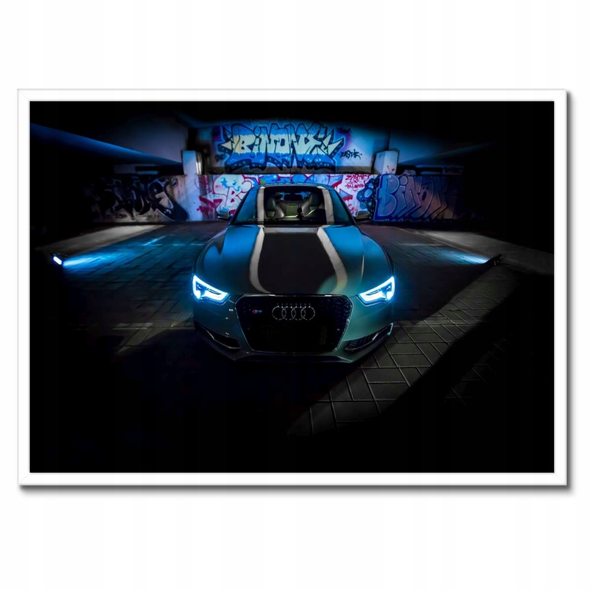 Plakáty v rámu 70x50 Modré Audi Auta