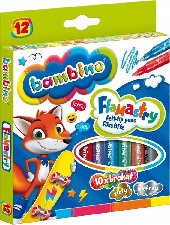 

Flamastry Brokatowe Bambino