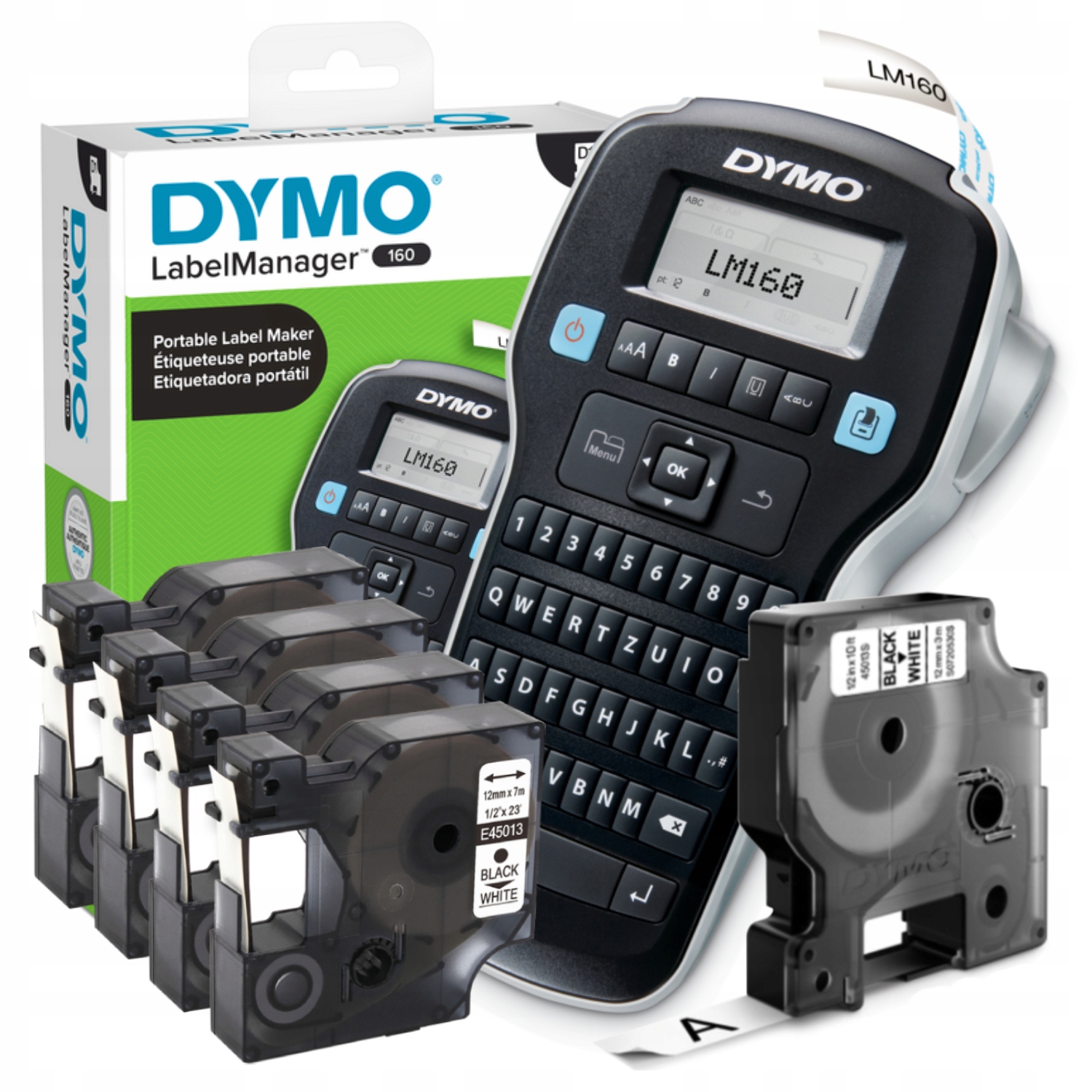 

Drukarka Dymo LabelManager LM160 5x taśma 45013