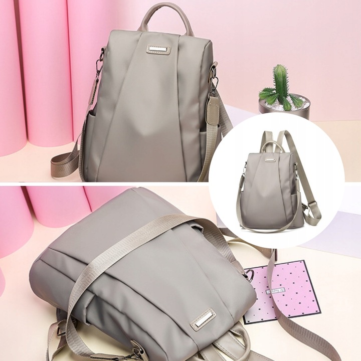 PLECAK DAMSKI TURYSTYCZNY 2w1 MIEJSKI TOREBKA NA RAMIĘ Wodoodporny vintage Szerokość (dłuższy bok) 29 cm