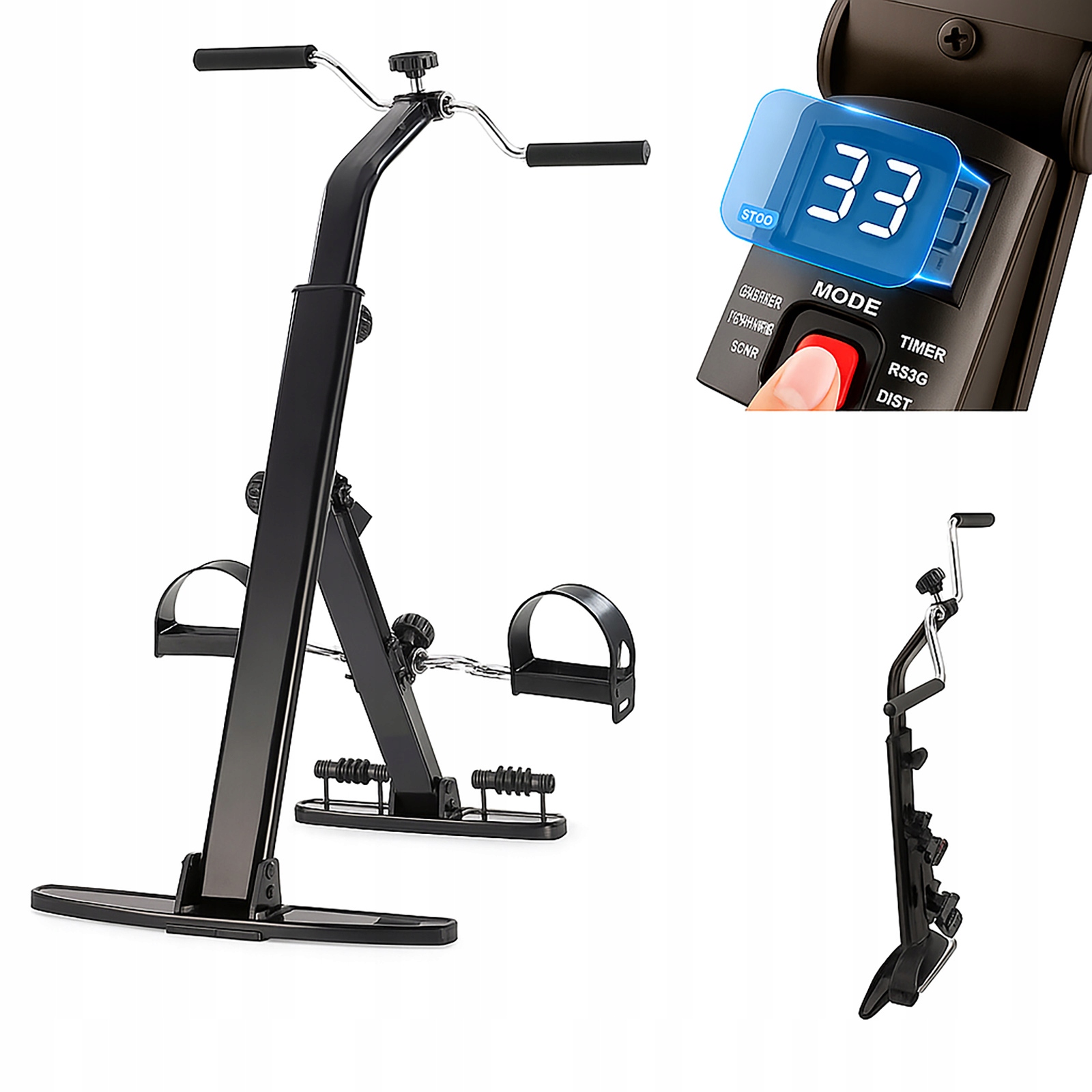 Rowerek Rehabilitacyjny Do Ćwiczeń Nóg I Rąk Z LCD – Trening W Domu