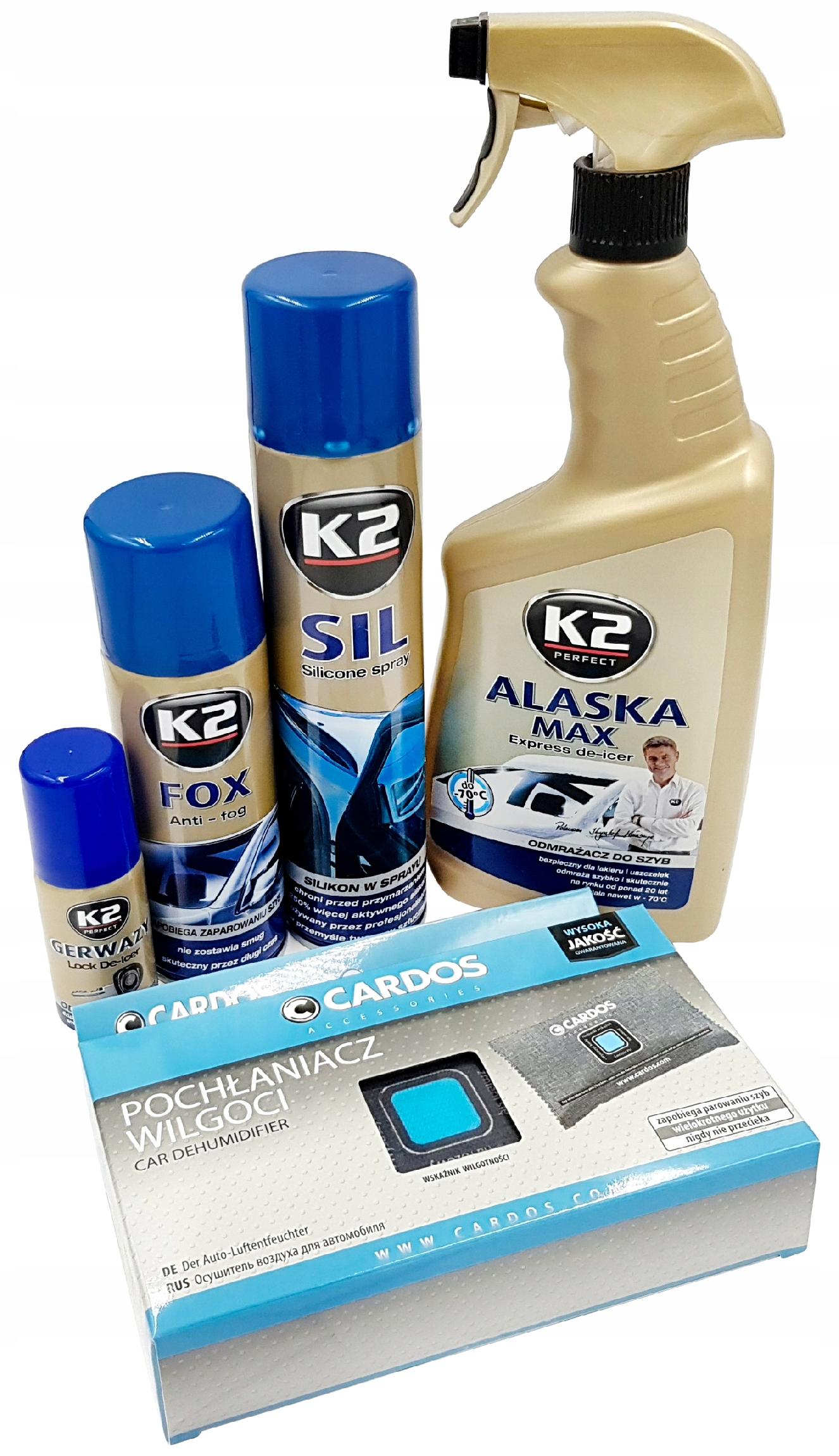 

K2 Zestaw Zimowy Odmrażacz Silikon Pochłaniacz