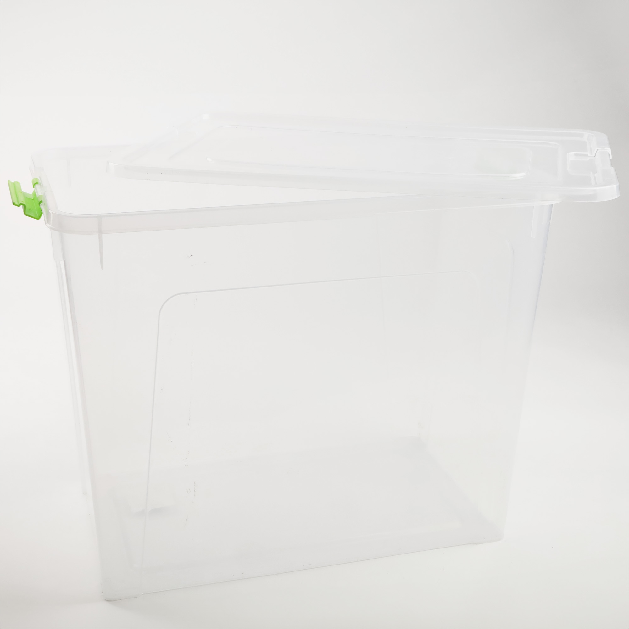 POJEMNIK PLASTIKOWY BOX 40L PRZEZROCZYSTY Z POKRYWKĄ DO PRZECHOWYWANIA