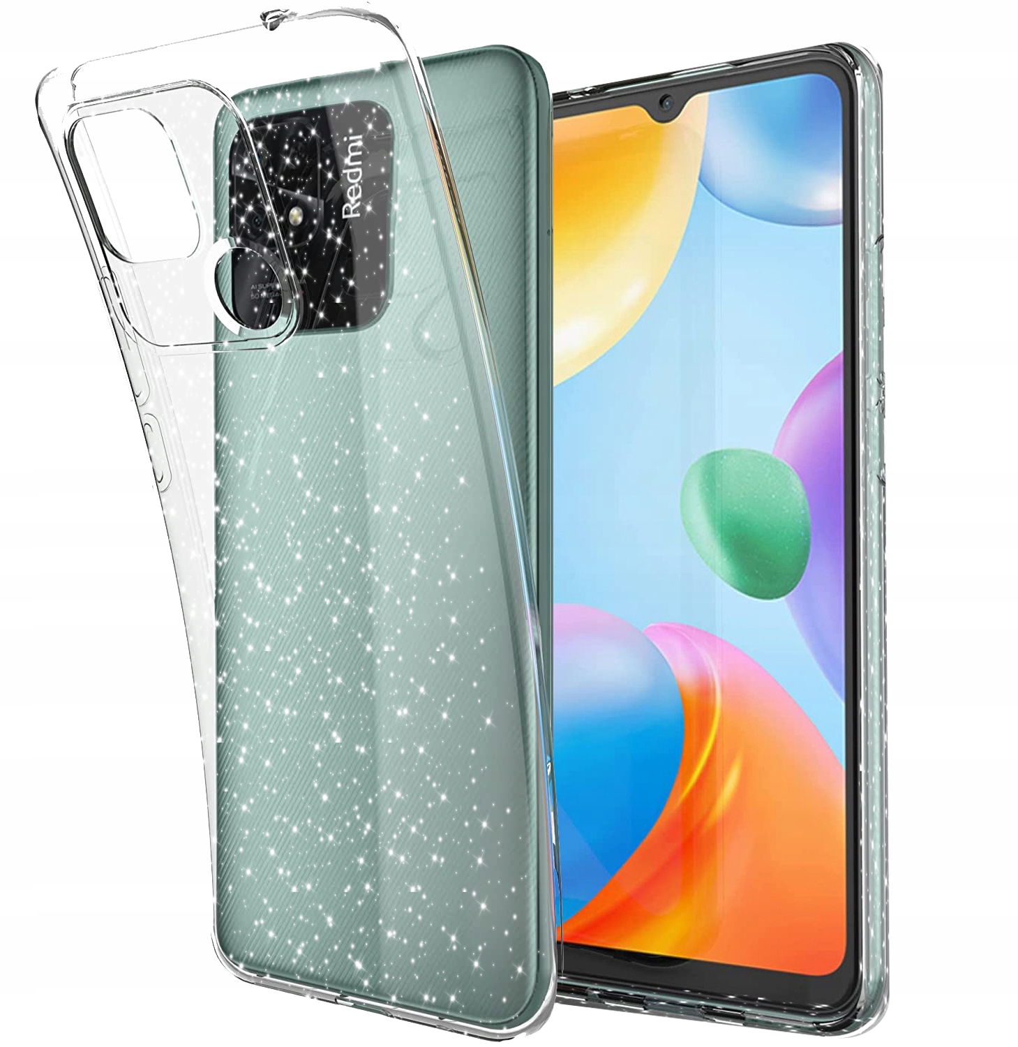 

Etui Brokat Shine +Szkło do Xiaomi Redmi 10C 2MM
