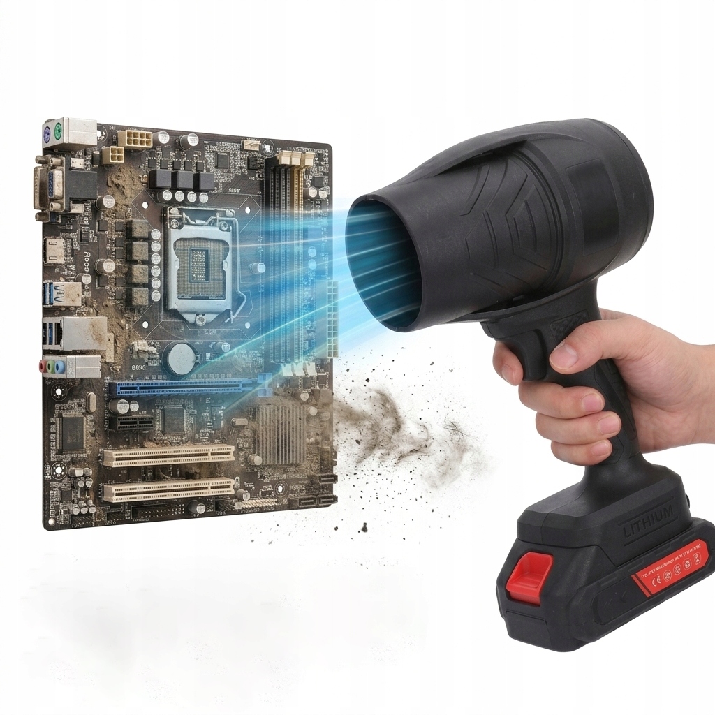 Mini Akumulátorový foukač Turbo Fan Dárek pro něj Silný foukač listů