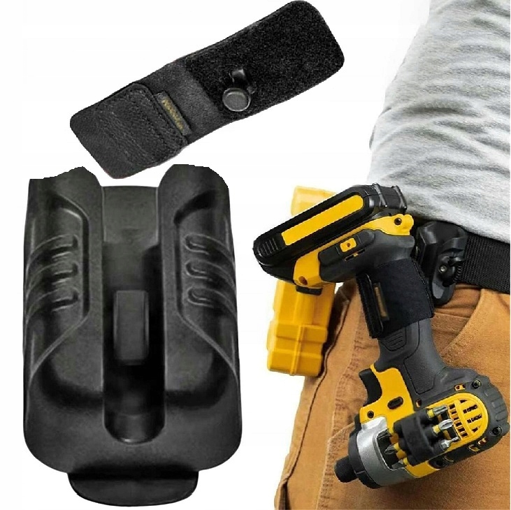 UCHWYT MONTERSKI NA WKRĘTARKĘ WIERTARKĘ MŁOTKA KABURA DO PASKA AKCESORIÓW