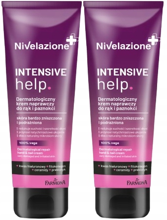 2 sztuki Dermatologiczny Krem Naprawczy Do Rąk i Paznokci Nivelazione