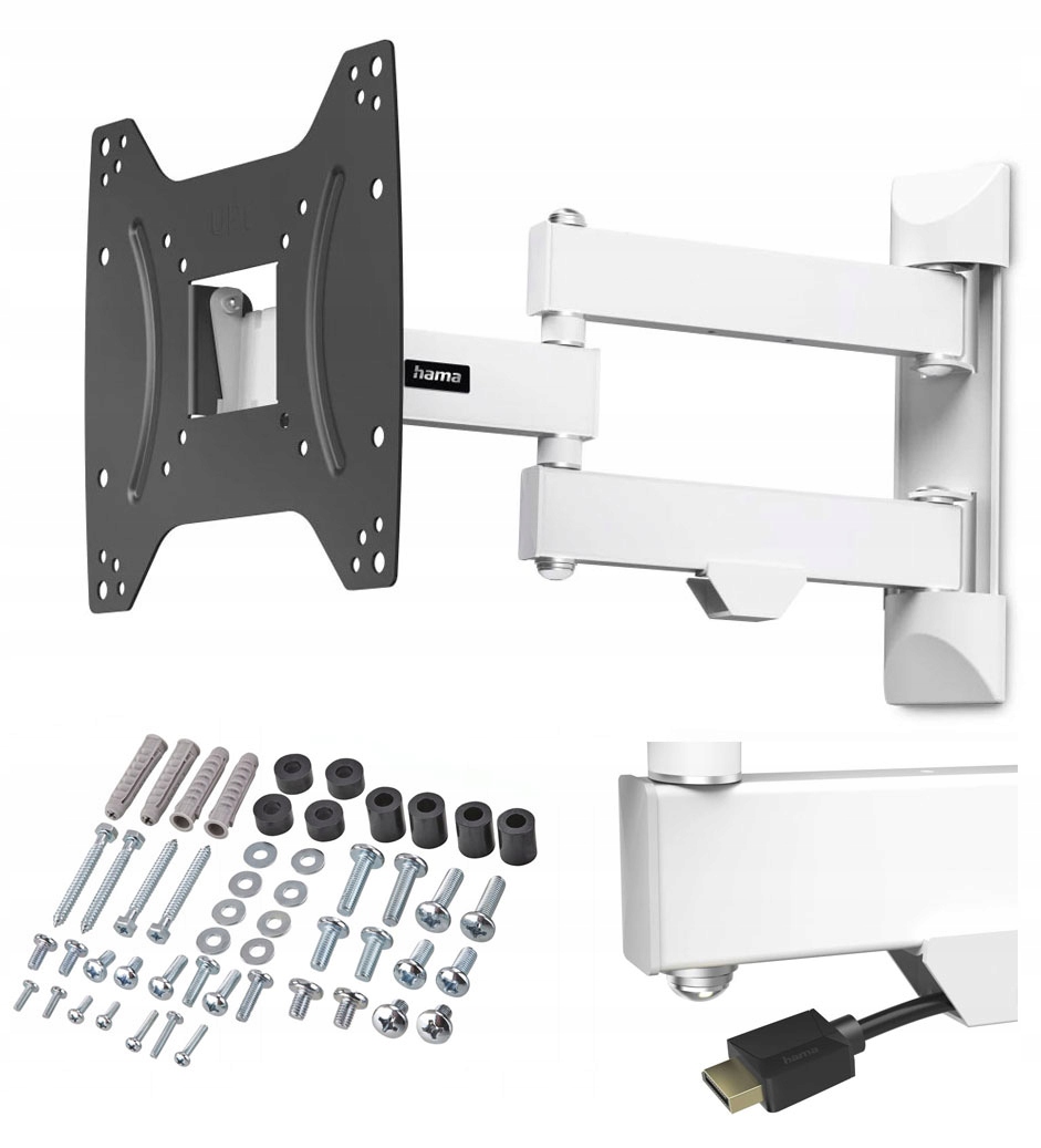 Uchwyt Wieszak Do Telewizora Hama 75X75 200X200 19-48 Cal Pełna Regulacja