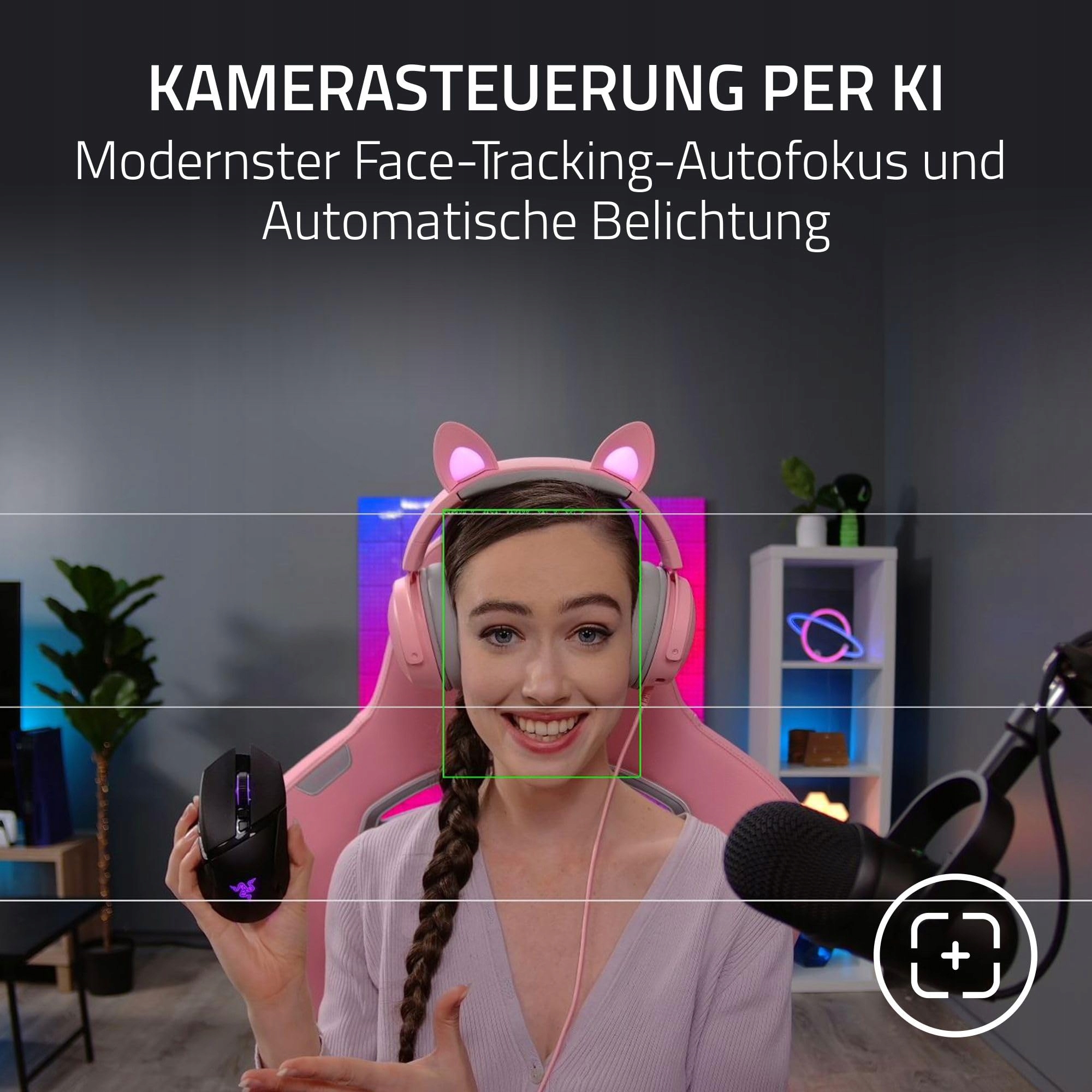 RAZER Kiyo Pro Ultra Kamera 4K UHD Streaming Autofokus Lichtsensor — miniatura 5