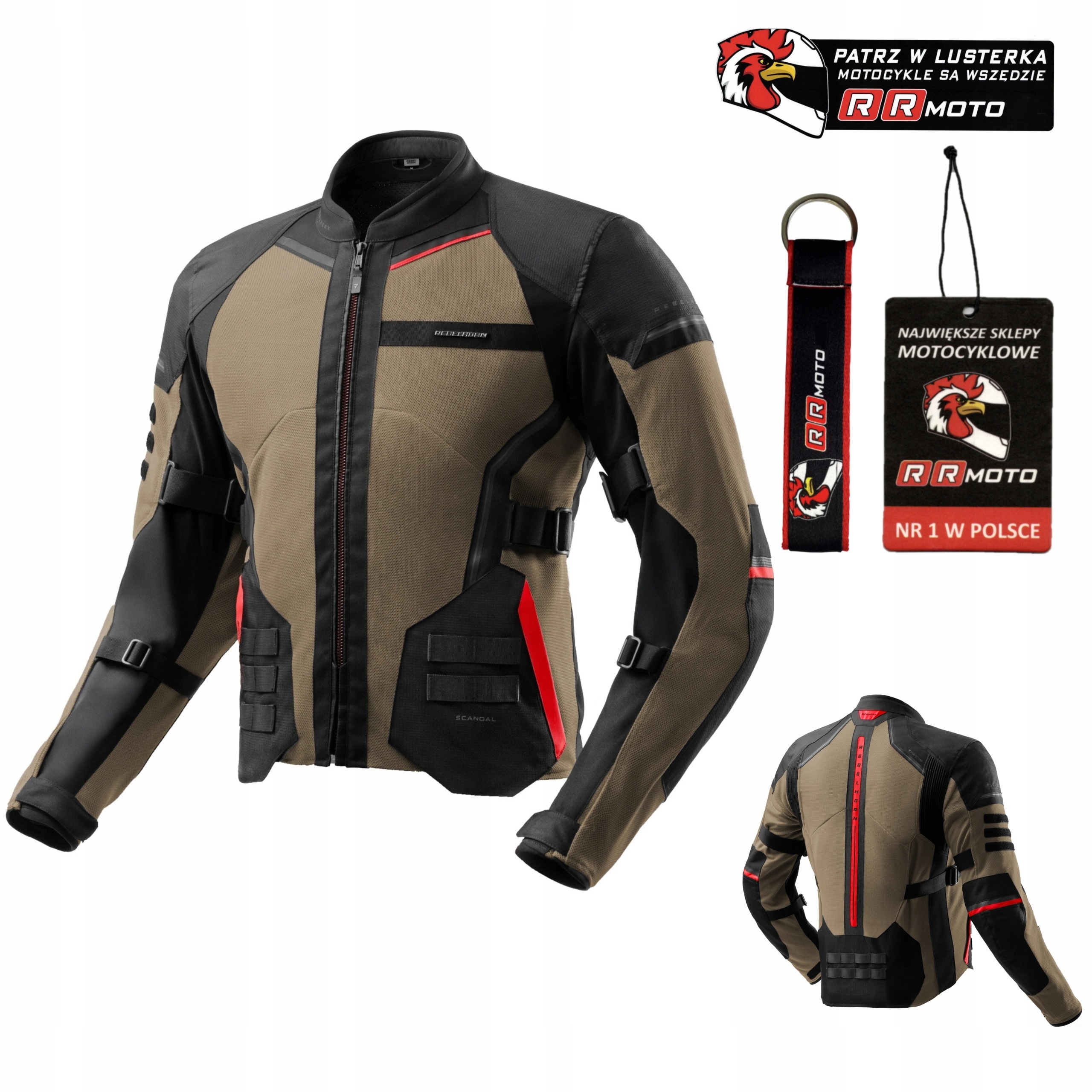 Bunda Rebelhorn Scandal 3 Desert/black/red hnedá čierna červená Darčeky