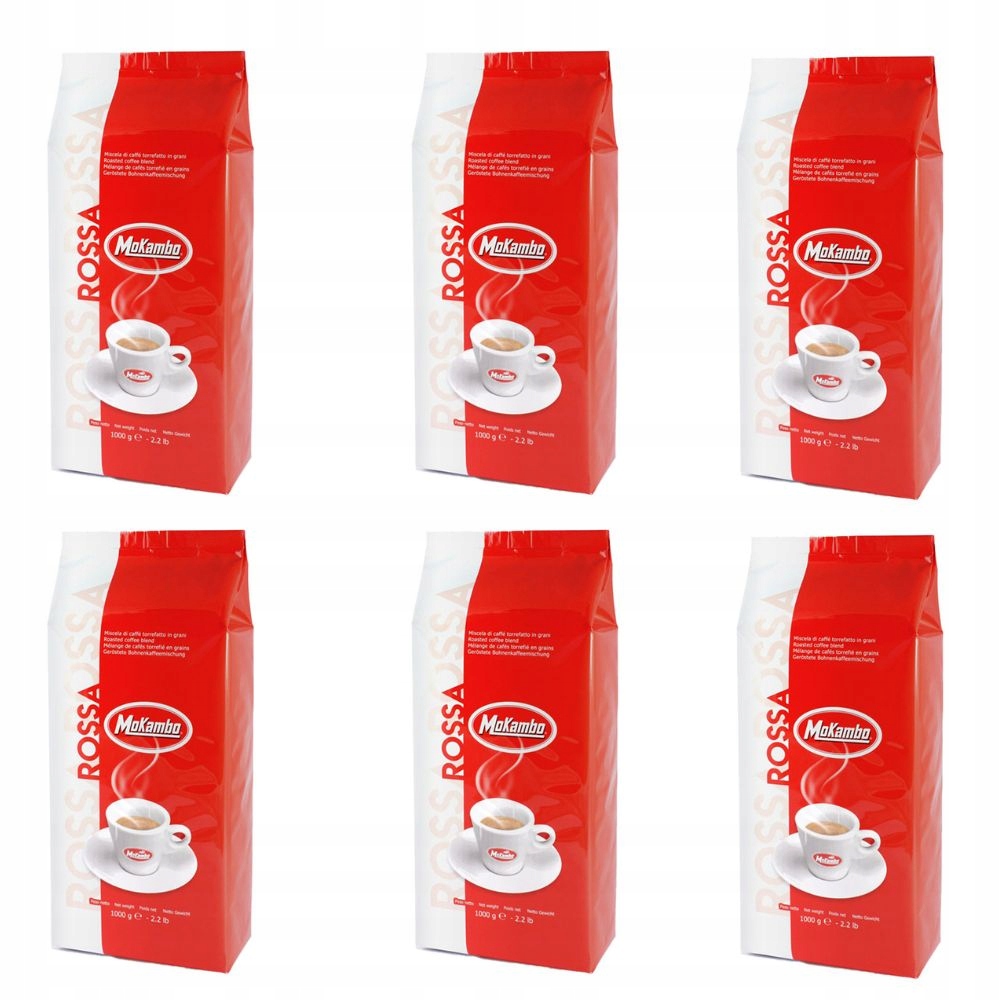 Levně Káva zrnková Mokambo Rossa káva 70% arabica italská sada 6 kg