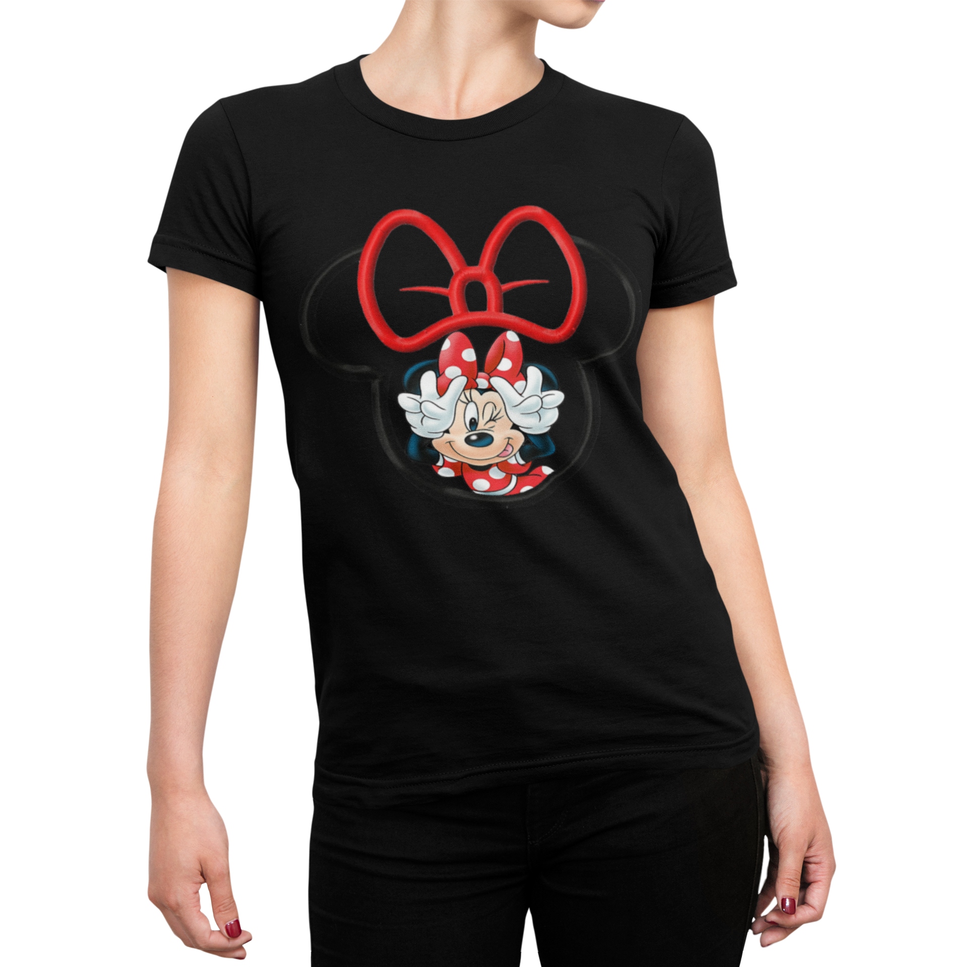 

Koszulka T-shirt Damska- bajki- myszka miki-XS