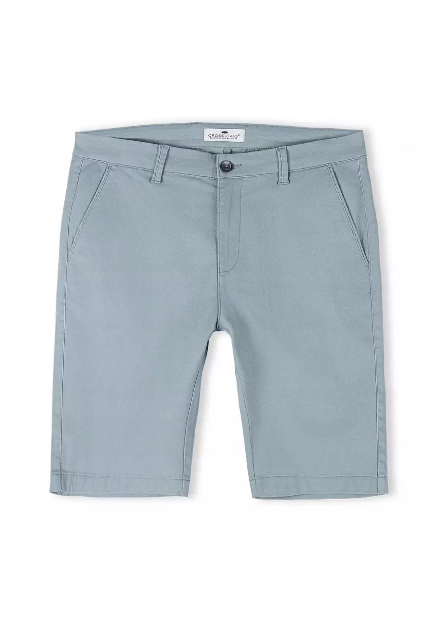 Pánské chino kraťasy Cross Jeans Leom modré A-565-622 34