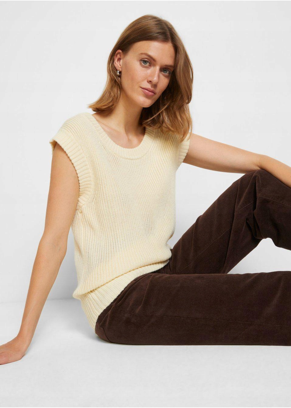 DZIANINOWA BLUZKA DAMSKA BONPRIX 32