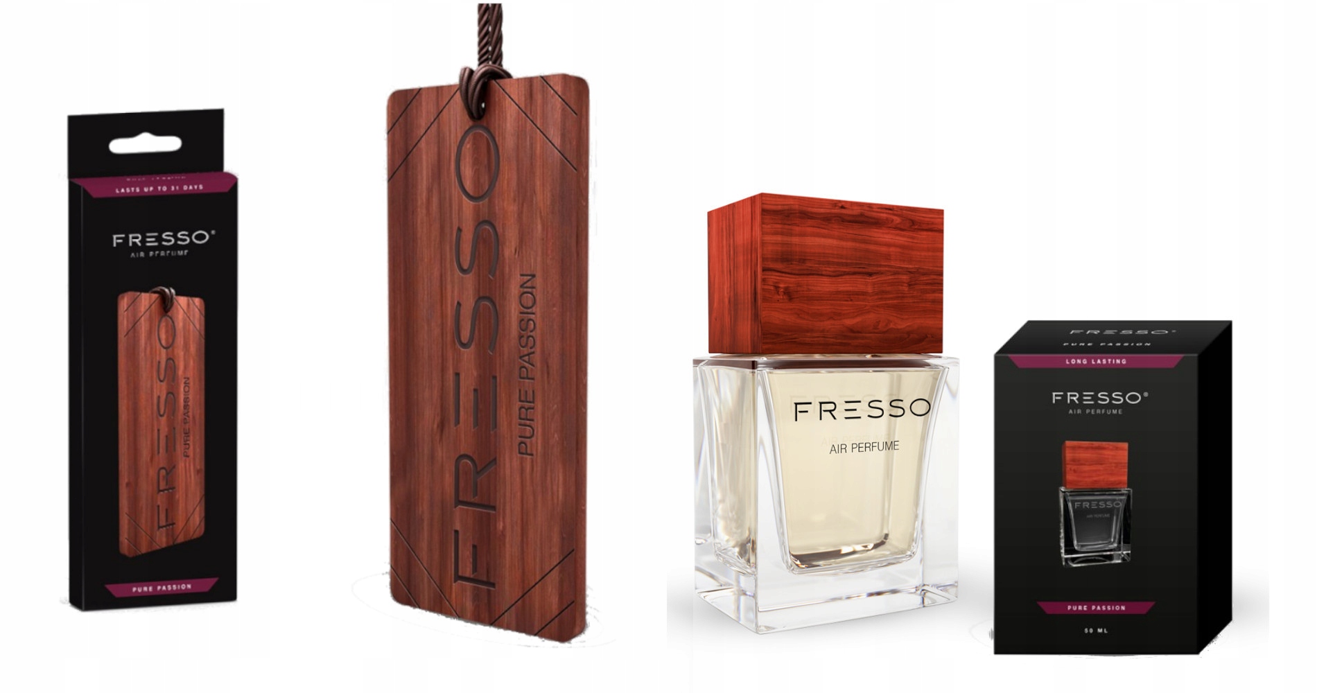 

Zawieszka perfum do auta Pure Passion Fresso