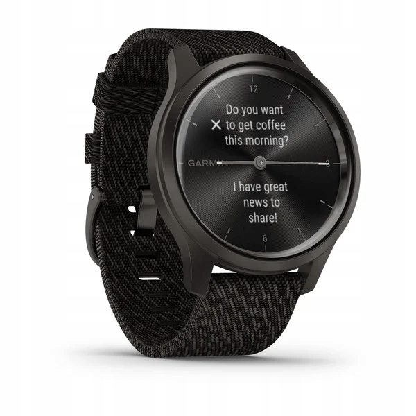 GARMIN VIVOMOVE STYLE smartwatch / czarny Kolor dominujący czarny