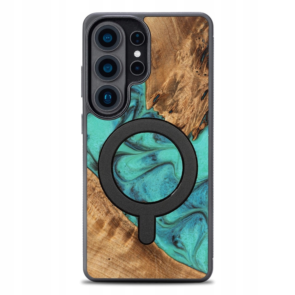 Pouzdro Bewood Unique pro Samsung Galaxy S26 Ultra Tyrkysové s MagSafe