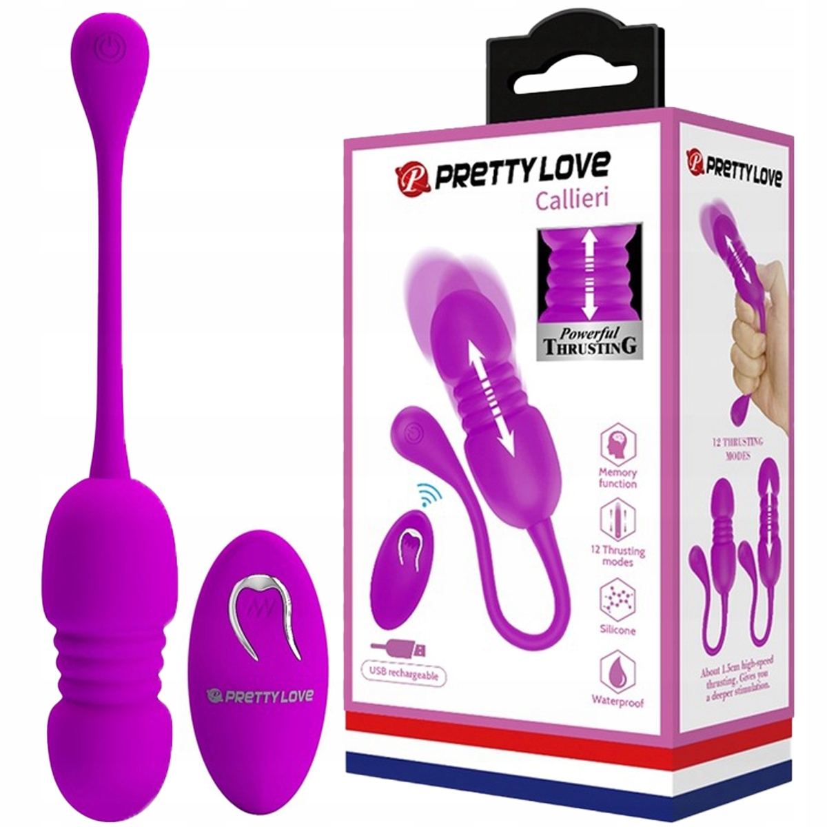 

Wibrator Jajko Wibrujące masturbator Posuwisty