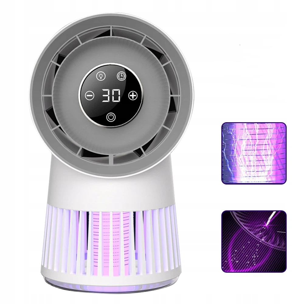 Elektrická Insekticidní Lampa Uv 2V1 Ventilátor Uv 365-395 Nm Pro Komáry