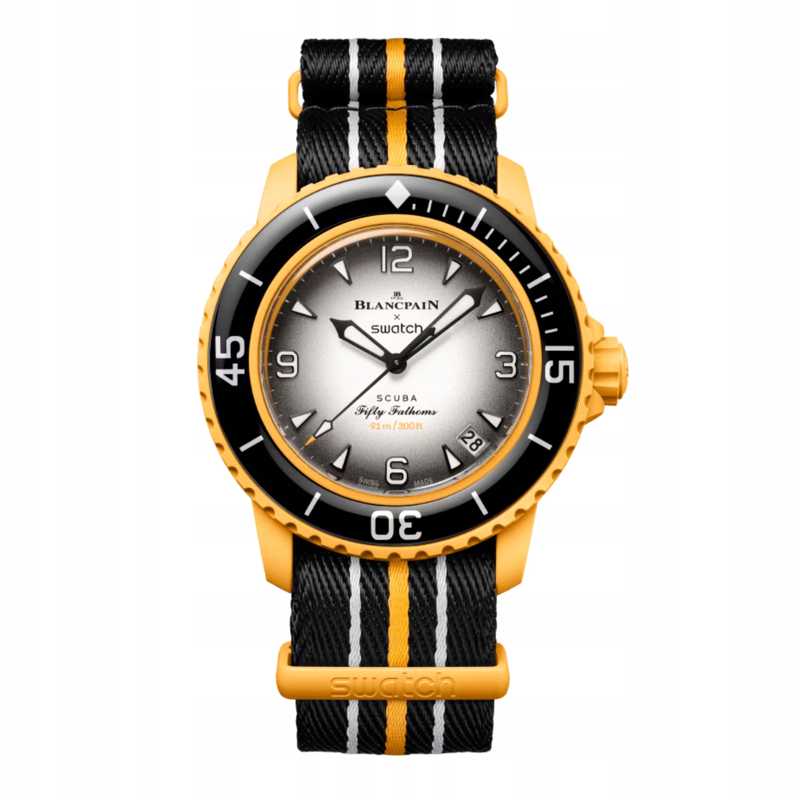 Blancpain x Swatch Scuba Fifty Fathoms Pacific Ocean SO35P100C Nowy