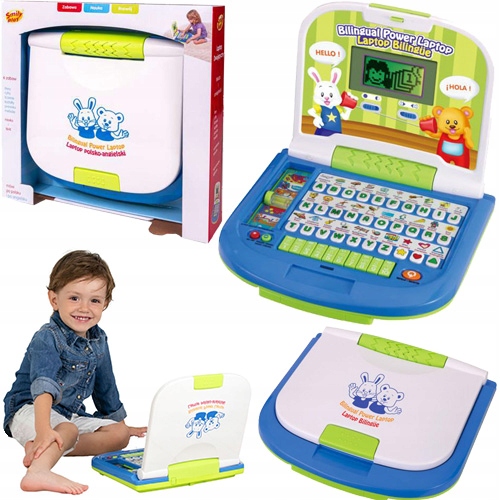 

Edukacyjny Laptop Dwujęzyczny Pl-ang Smily Play