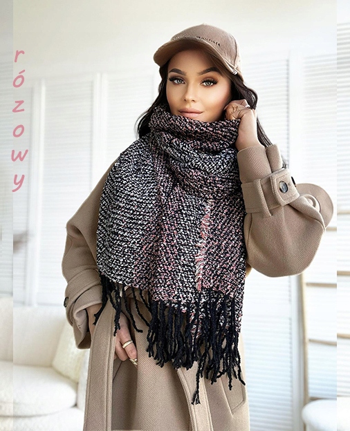 Stylowy otulający śliczny SZAL SZALIK modne wzory kolory Marka Awanti