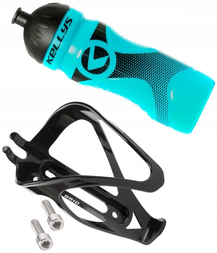 ZESTAW BIDON KELLYS SPORT 0,7L + KOSZYK GRID