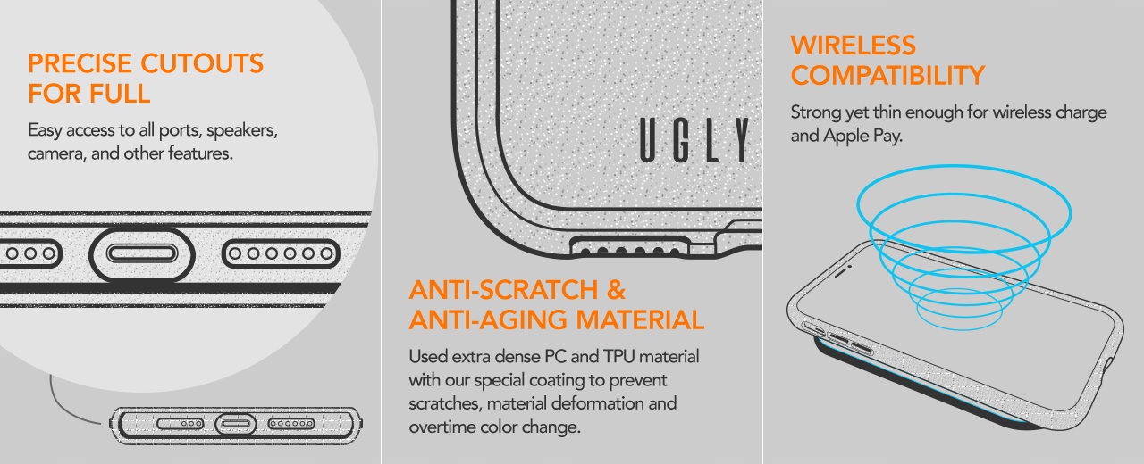 Ugly Rubber nakładka Vogue do iPhone 15 Plus 6,7" różowo-złota