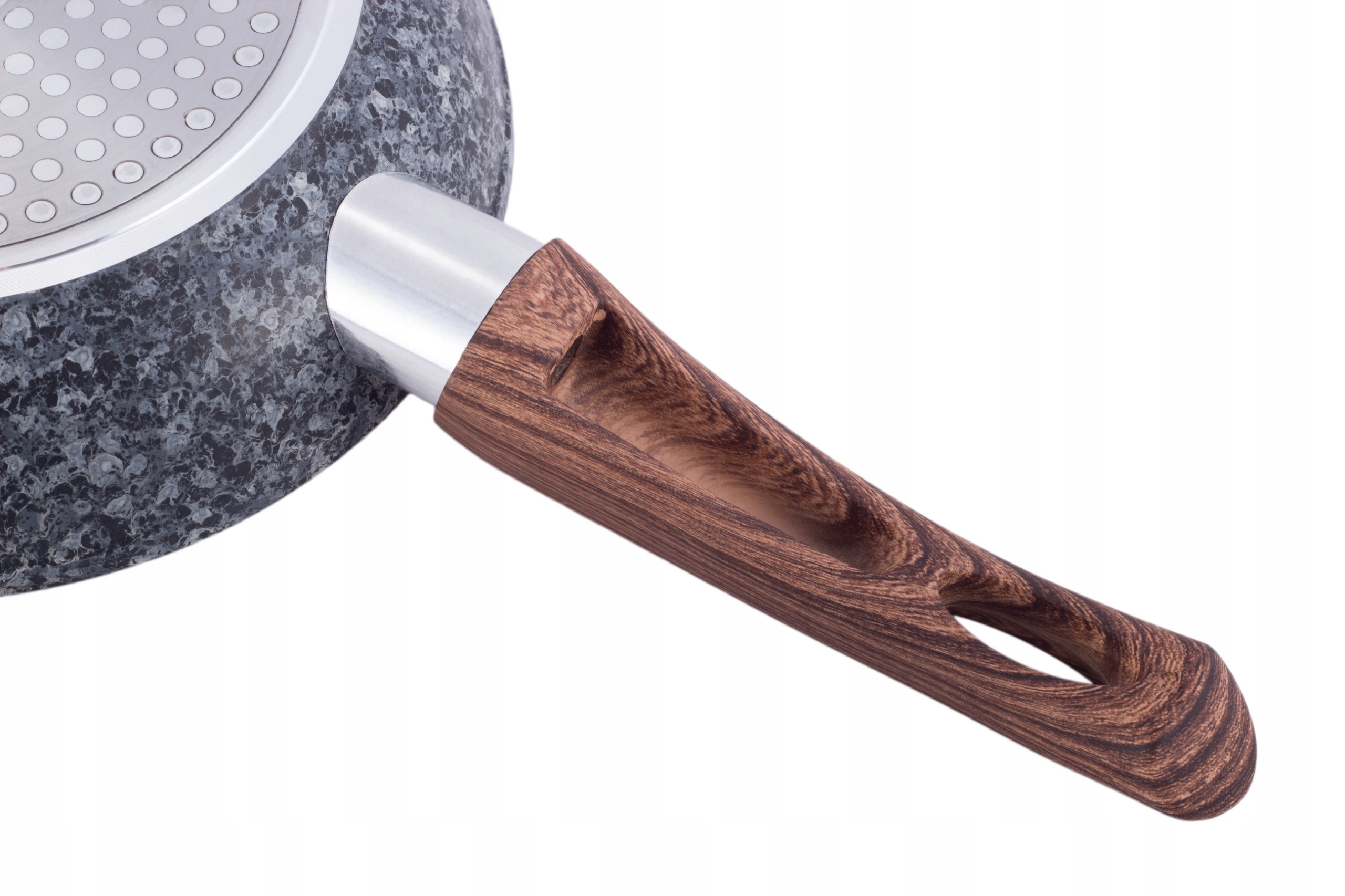 GŁĘBOKA PATELNIA Z POWŁOKĄ GRANITOWĄ 28CM INDUKCJA - IDEALNA DO SMAŻENIA Średnica 28 cm