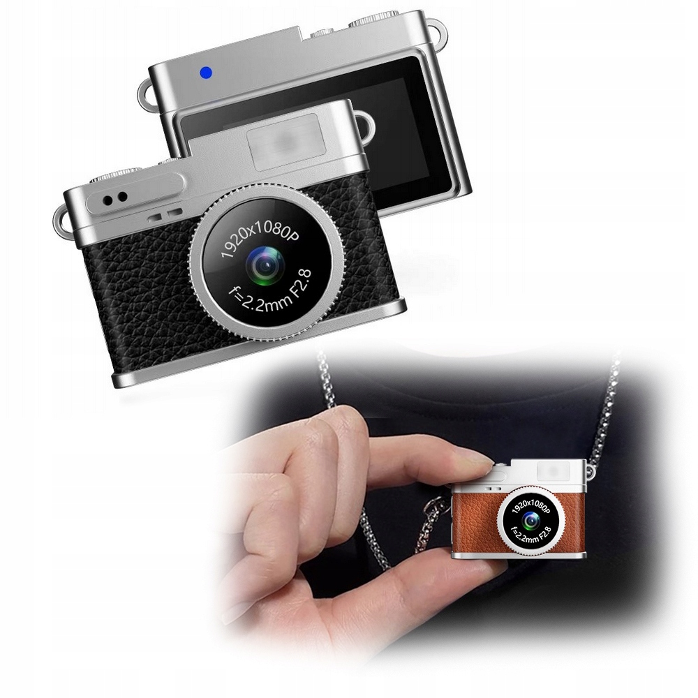 Mini Aparat Cyfrowy Xrec X4 2MP 1080p LCD 0,96 Wisiorek Breloczek Zawieszka