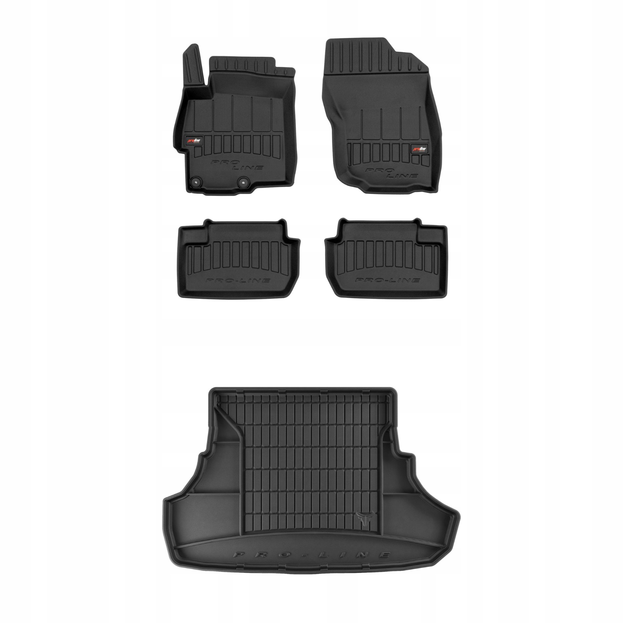 Sada gumových kobercov a rohoží pre Mitsubishi Lancer VIII 2007-2017